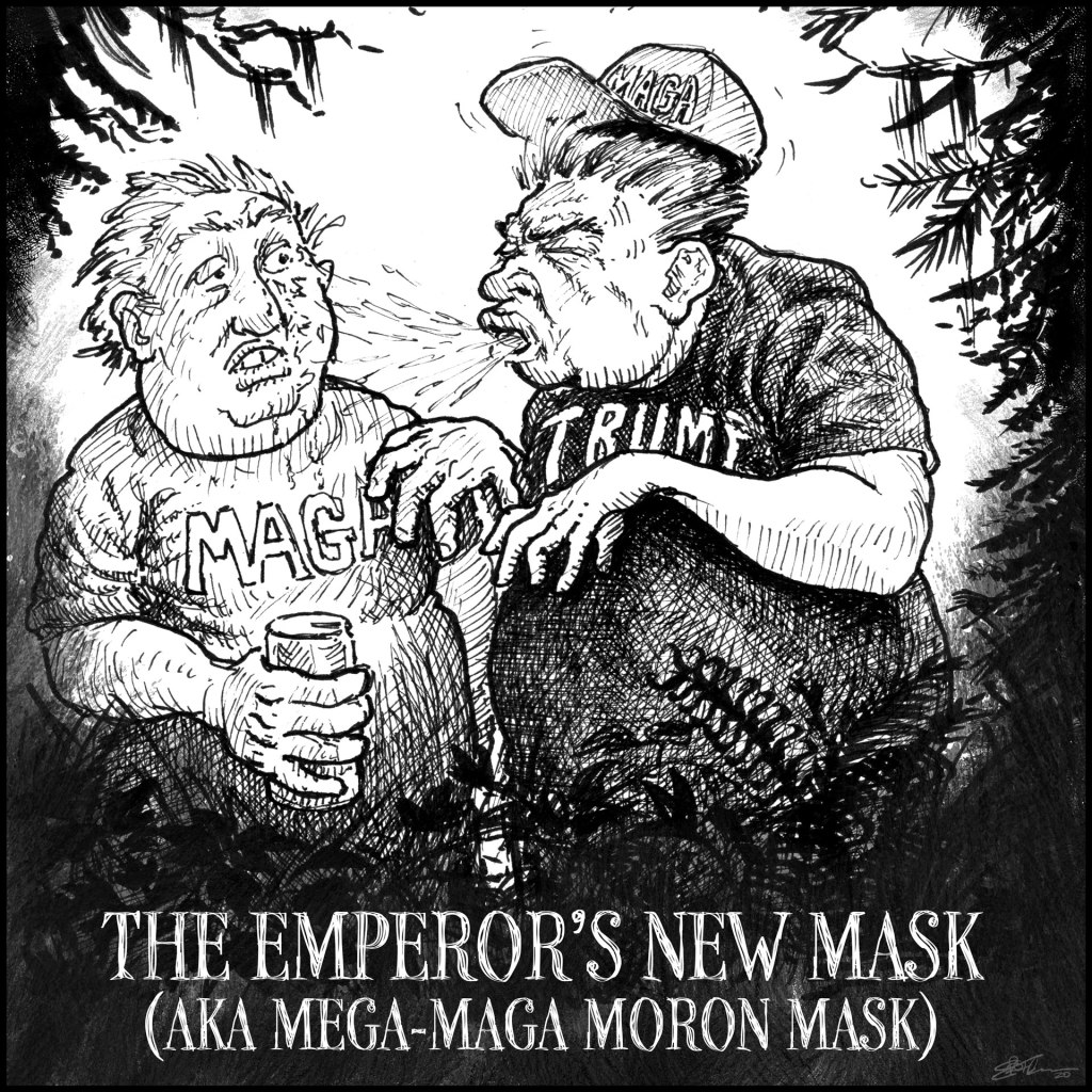 Hiking Trail Masking Fails panel 6 - The Emperor's New Mask